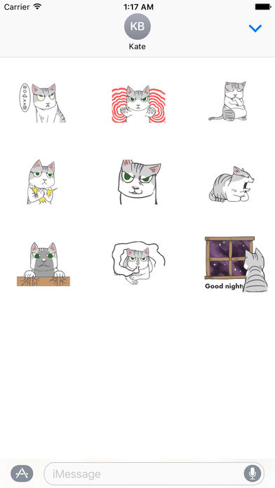 Moving Lovely Cat Stickers screenshot 2