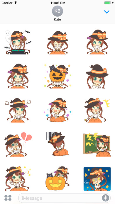 Mei The Lovely Halloween Witch English Stickers screenshot 2