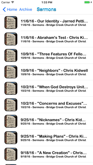 Bridge Creek Church of Christ screenshot 2