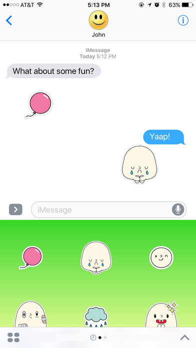 Happy and Dumb wants to be your friend Stickers screenshot 2