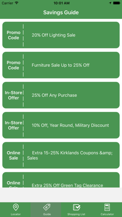 Savings for Kirkland's Spin screenshot 2