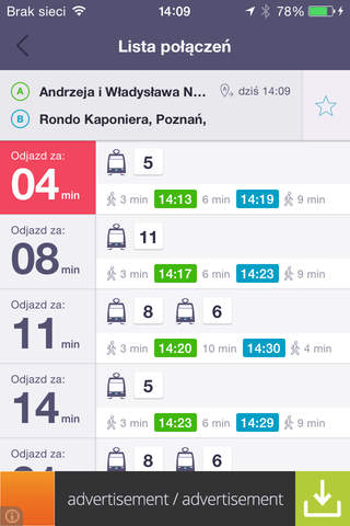 Jakdojade - Timetables screenshot 2