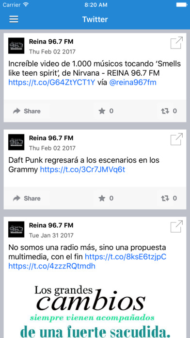 Reina 96.7 FM screenshot 3