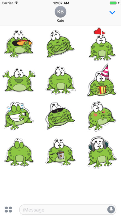 Sticker Me: Fat Frog screenshot 2