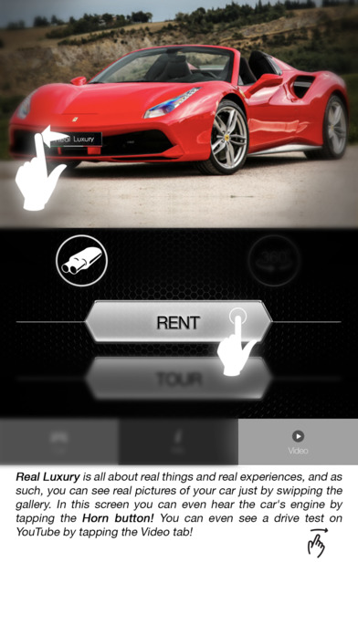 Real Luxury - Top Rental Car, Tour in Ferrari screenshot 3