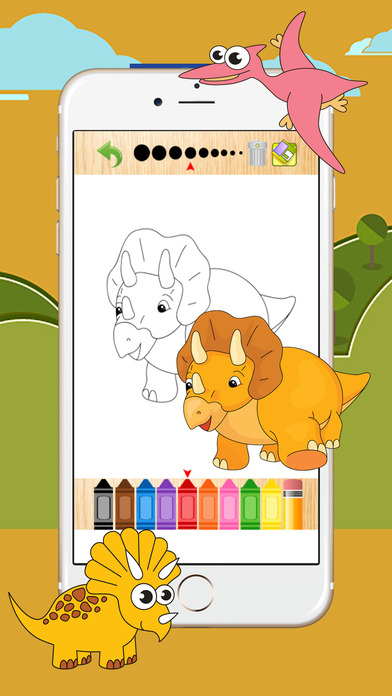 36 Dinosaur Pages - Coloring Book Games for Kids screenshot 2