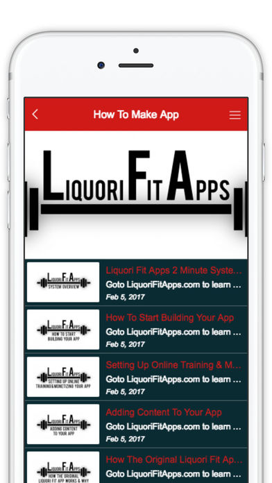 Liquori Fit Apps screenshot 2