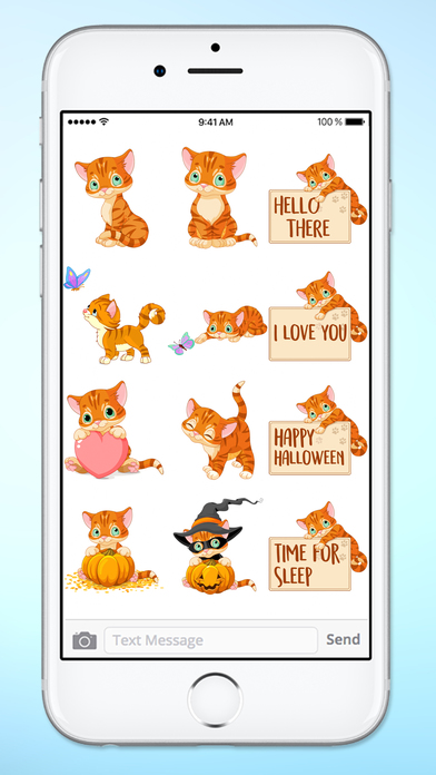 Cute Kitten Messages Sticker Pack screenshot 3