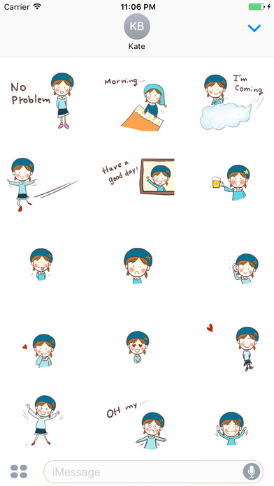 Gobi Chan Stickers for iMessage screenshot 2