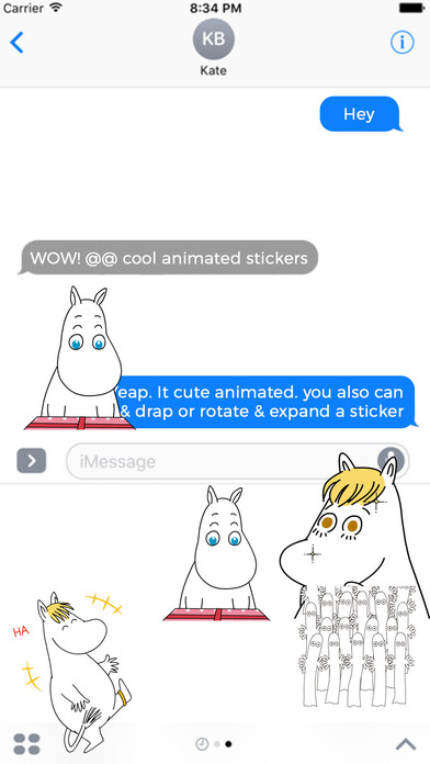 Hippo love story Animated Stickers screenshot 3