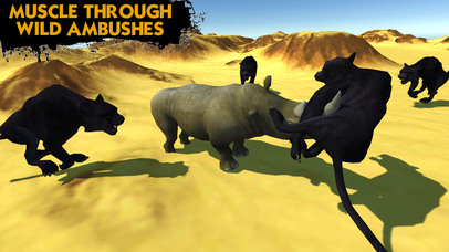 Deadly Desert Rhino - Wild Animal Simulator screenshot 3