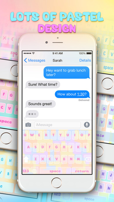 Cute Color Keyboard Skins Changer on Pastel Themes screenshot 2