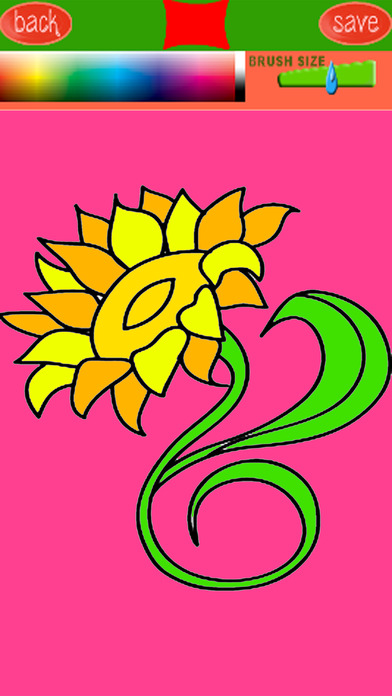 Sunflower Coloring Book For Kids And Toddler screenshot 2