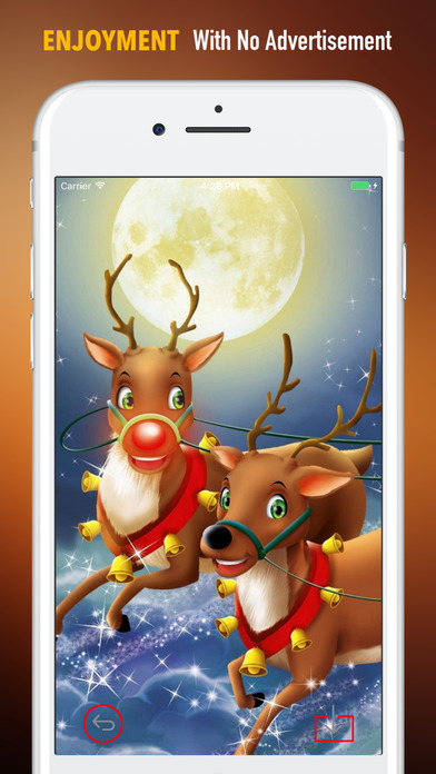 Wallpapers for Christmas Reindeer-Art Pictures screenshot 2