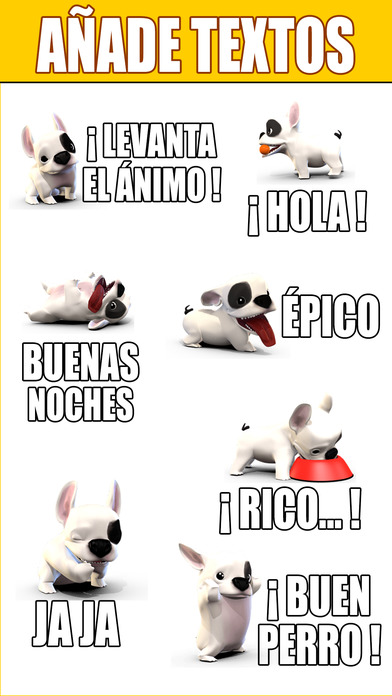 Bulldog Francés Stickers Animados - EN ESPAÑOL screenshot 3