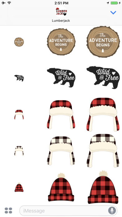 Lumberjack Stickers - Props and Selfie Accessories screenshot 2