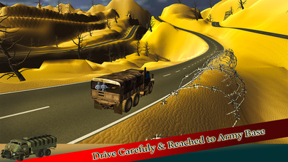 Heavy Off-road Army Truck Driver Parking Simulator screenshot 2