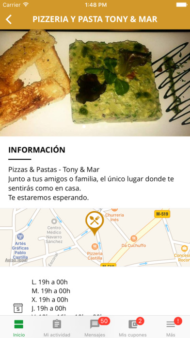 Pizzeria y Pastas Tony & Mar screenshot 2