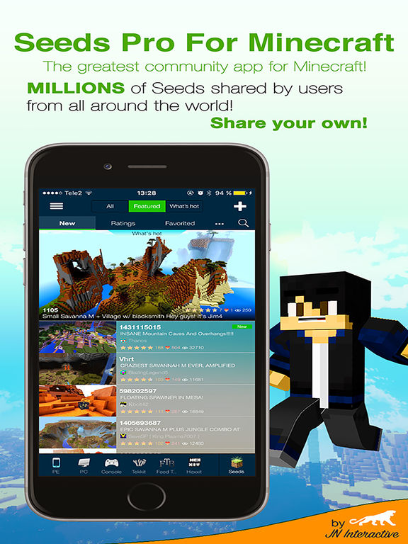 Screenshots of Minecraft Seeds Lite for iPad