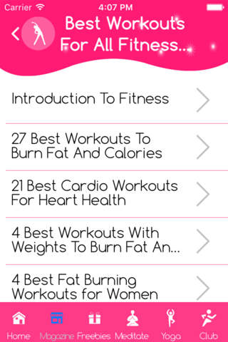 Fitness training workouts screenshot 3