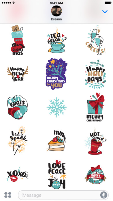 Christmas & New Years Stickers screenshot 2