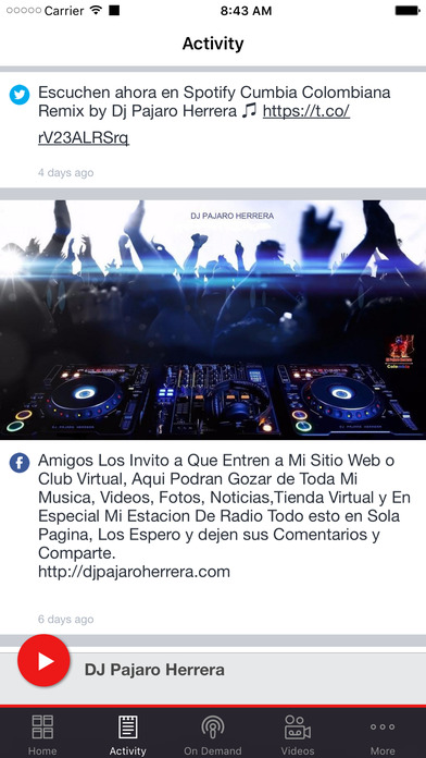 DJ Pajaro Herrera Radio screenshot 2