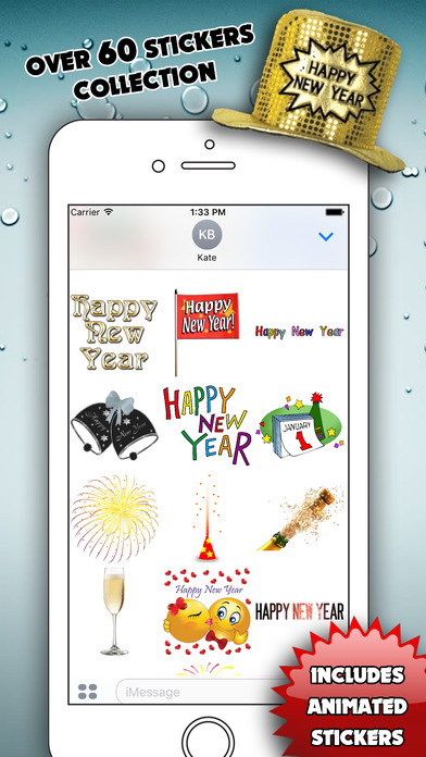 Happy New Year for iMessage screenshot 2