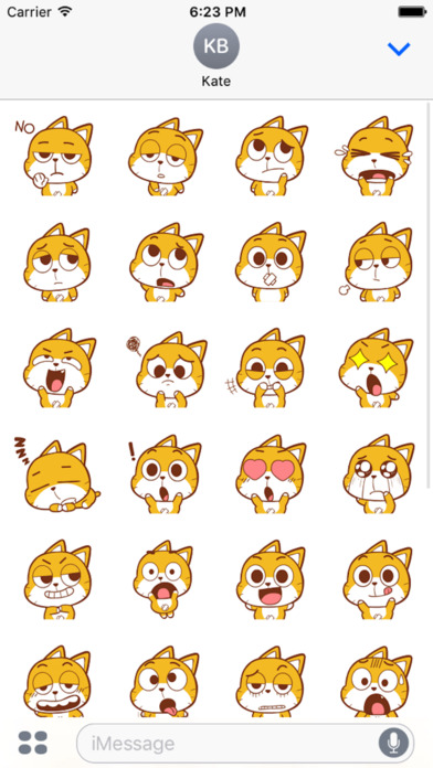 Baby Yellow Meow Emoji screenshot 3