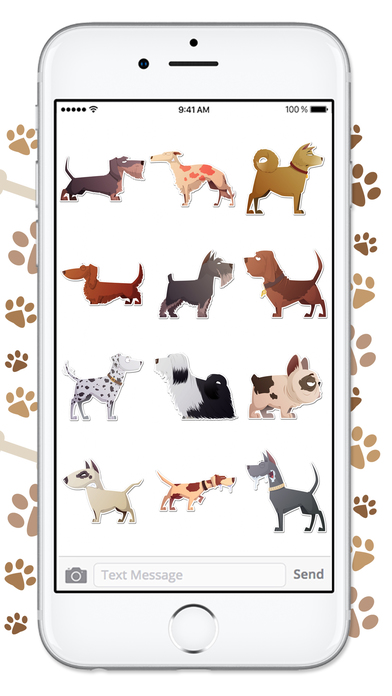 Funny Cartoon Dog Sticker Pack screenshot 4