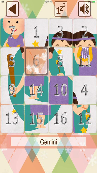 Twelve constellations slide puzzle screenshot 3