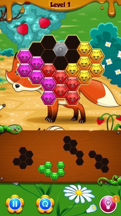 Fox Hexa Puzzle screenshot 3