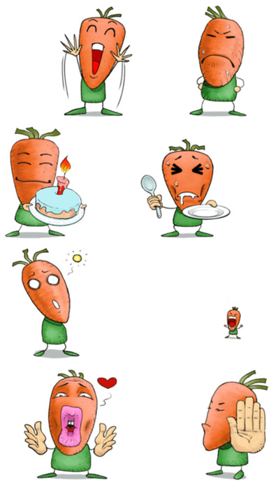 Carrot Man > Stickers! screenshot 4