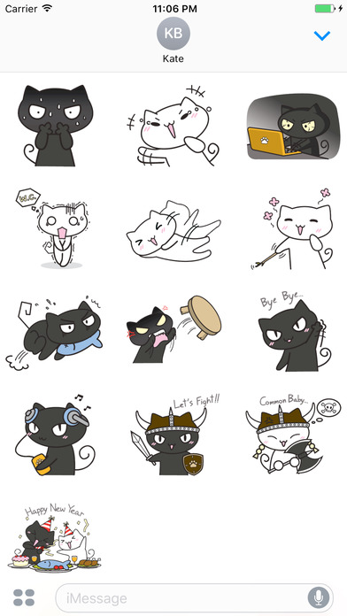 Couple Kittens Inlove Daily Life Sticker Vol 2 screenshot 3