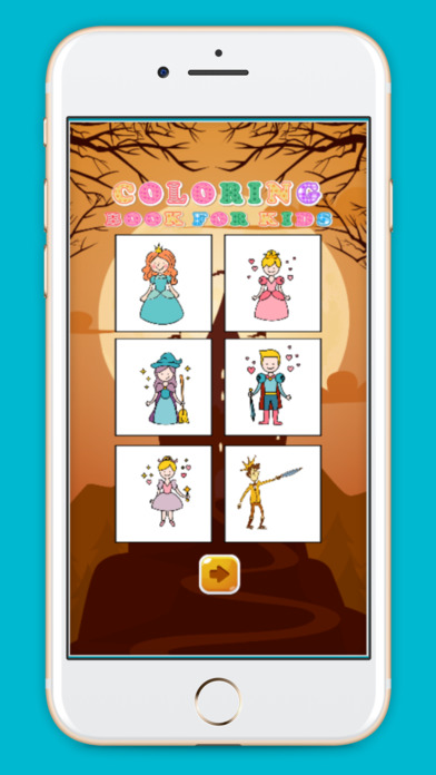 Fairy tale Coloring Pages game for kids screenshot 3