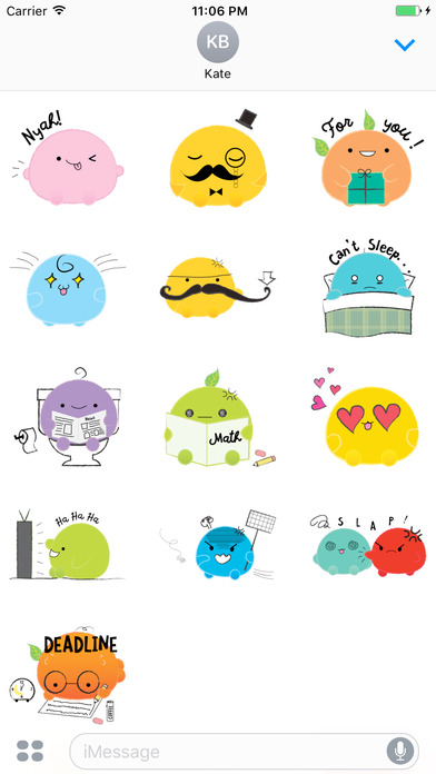 Momo The Cute Mochi Boy English Stickers screenshot 3