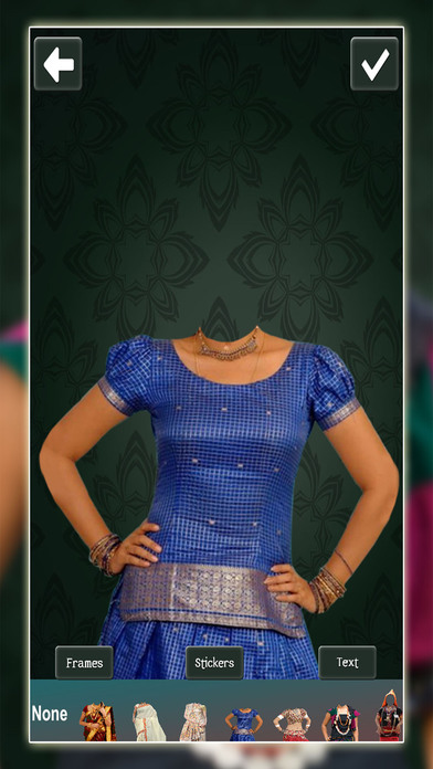Traditional Woman Dress PhotoFrames screenshot 2