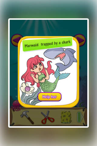 Mermaid Rescue - Escape From Sharks screenshot 4