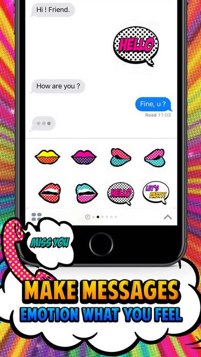 Lip hot girl Stickers Emoji Keyboard By ChatStick screenshot 2