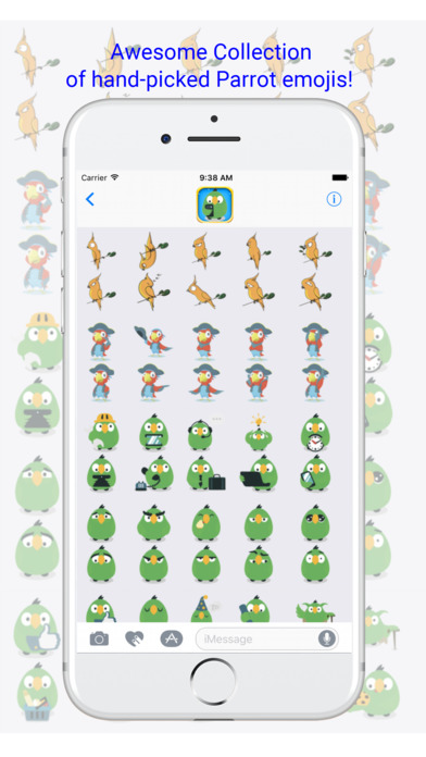ParrotMoji - Cute Parrot Emojis for Bird Lovers screenshot 3