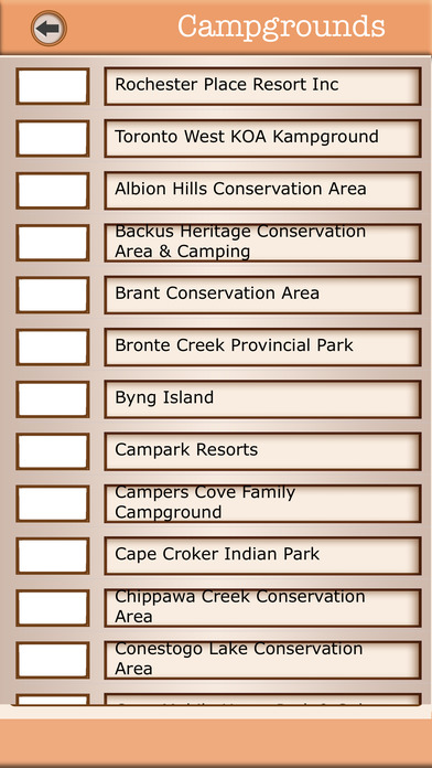 Ontario Campgrounds & Hiking Trails Offline Guide screenshot 2