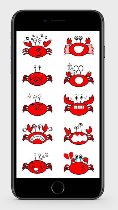 Red Crab Stickers screenshot 2