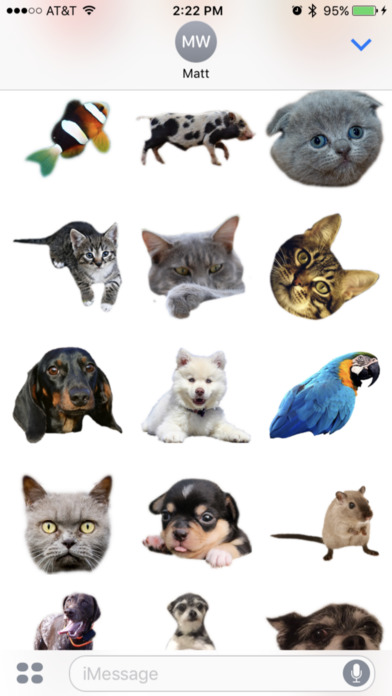 Pet Stickers, Dogs, Cats, Horses, & Fish! screenshot 2