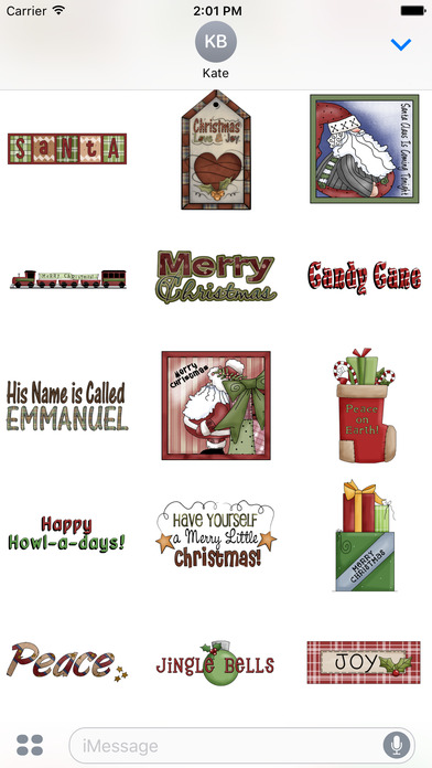 Christmas Stickers #2 for iMessage screenshot 3