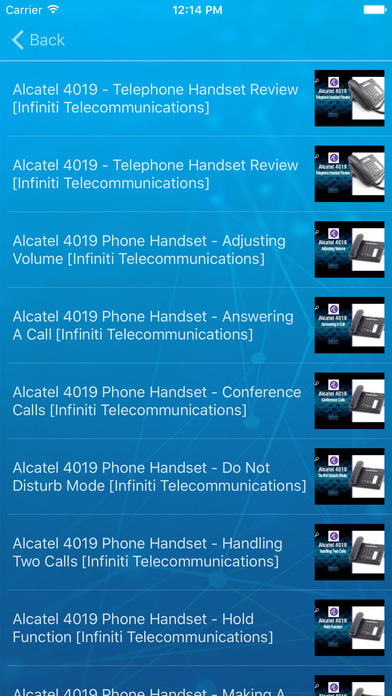 Infiniti Telco Client Support screenshot 4