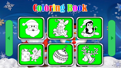 Santa claus and christmas photos coloring book screenshot 2