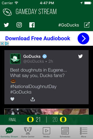 Go Ducks Oregon Gameday screenshot 2
