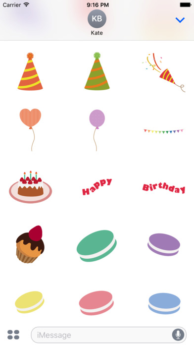 Birthday celebration sticker screenshot 3