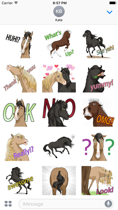 Horsemoji. Stickers by Design111 screenshot 3