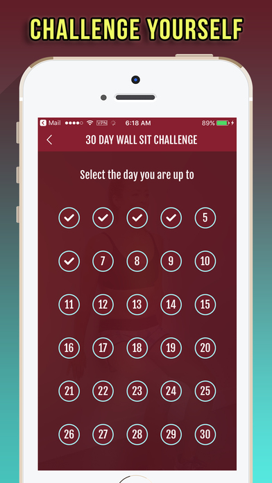 30 Day Wall Sit Challenge screenshot 3