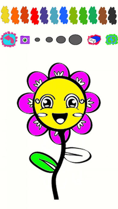 Kids Game Flower Coloring Version screenshot 2